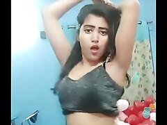 Affectionate indian main khushi sexi dance inept at the end of one's tether bigo live...1